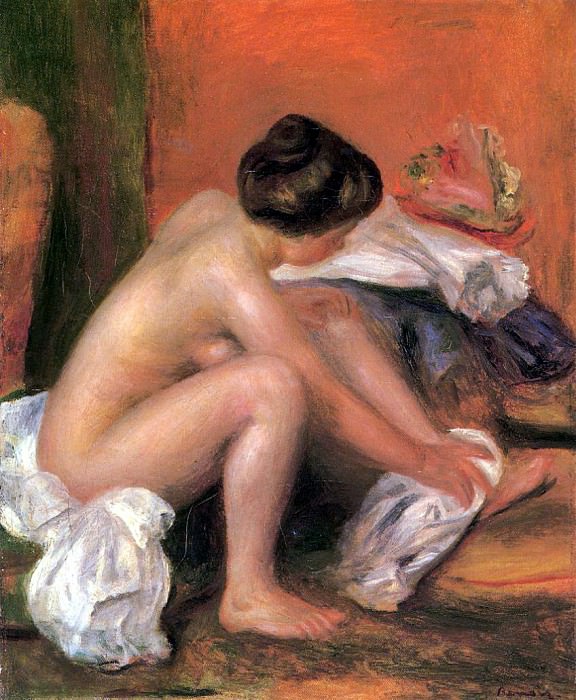 Bather Drying Her Feet, Pierre-Auguste Renoir