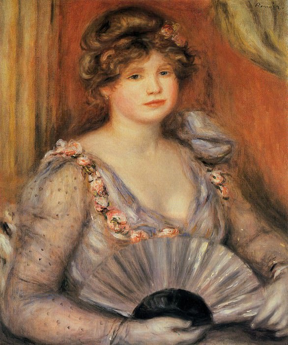Woman with a Fan, Pierre-Auguste Renoir