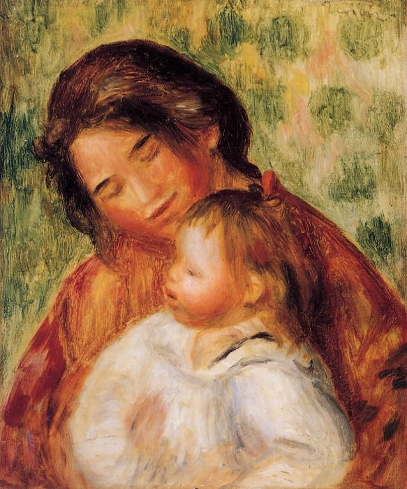 Женщина и ребенок, Пьер Огюст Ренуар