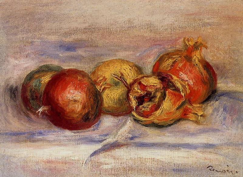 Three Pomegranates and Two Apples, Pierre-Auguste Renoir