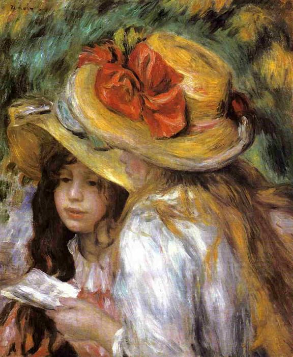 Two Young Girls Reading – 1890, Pierre-Auguste Renoir