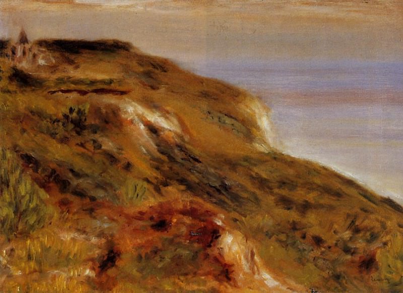 The Varangeville Church and the Cliffs, Pierre-Auguste Renoir