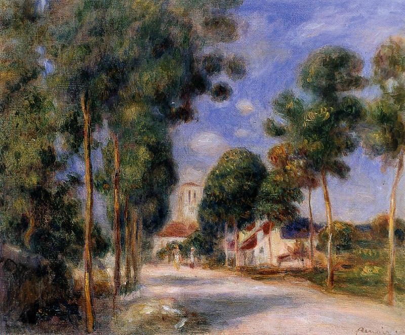 Entering the Village of Essoyes, Pierre-Auguste Renoir