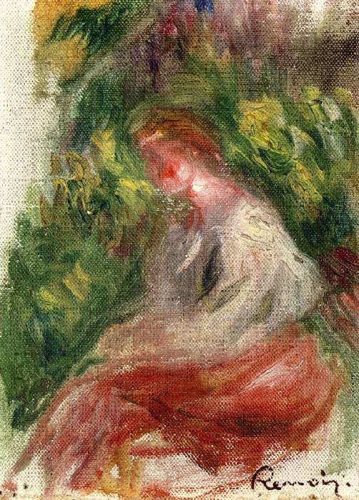 Young Woman, Seated, Pierre-Auguste Renoir