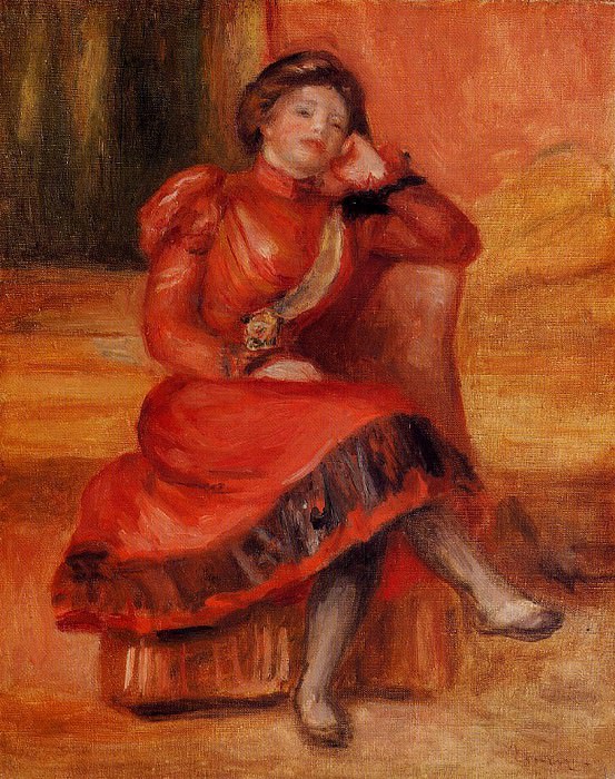 Испанская танцовщица в красном платье, Пьер Огюст Ренуар