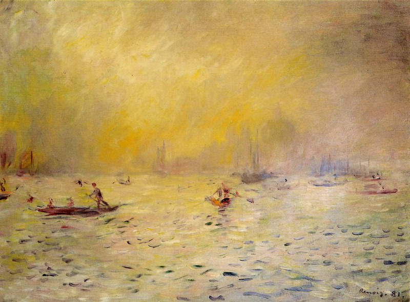 View of Venice, Fog, Pierre-Auguste Renoir
