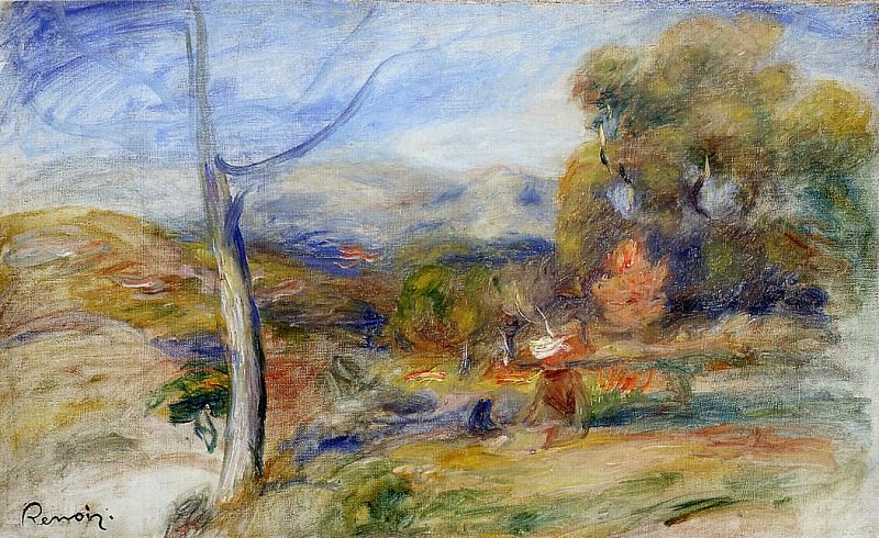 Landscape near Cagnes, Pierre-Auguste Renoir