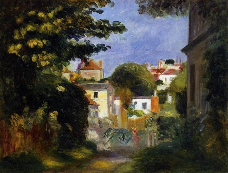 House and Figure among the Trees, Pierre-Auguste Renoir