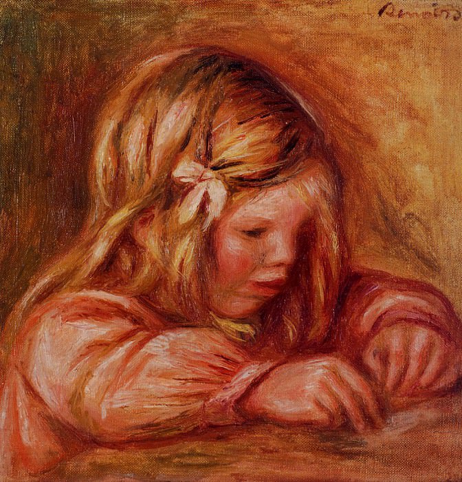 Jean Renoir Writing, Pierre-Auguste Renoir