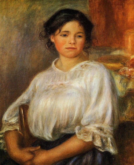 Young Woman Seated, Pierre-Auguste Renoir