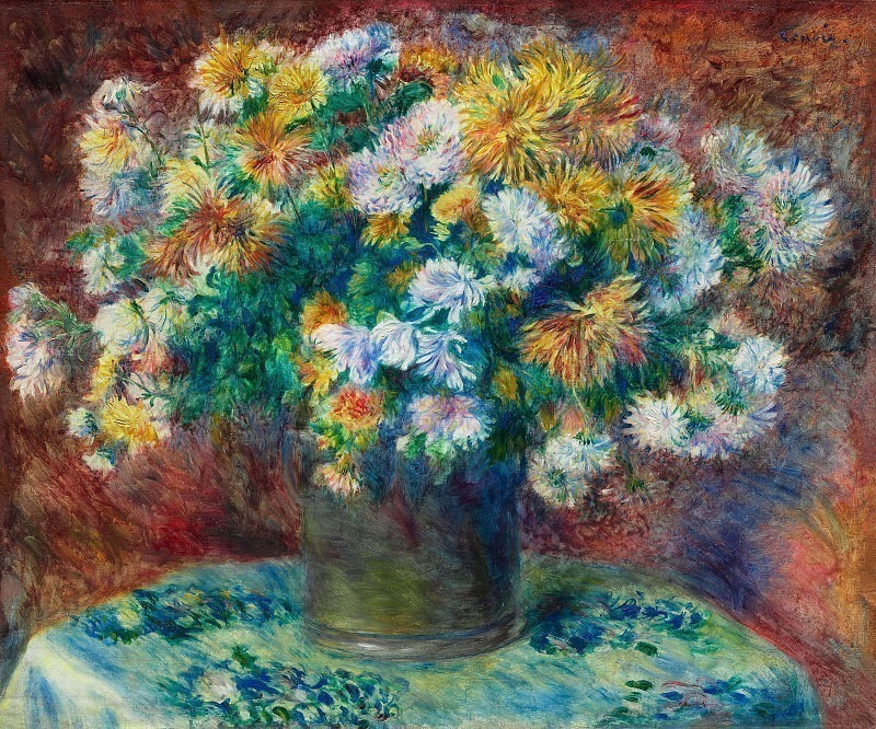 Chrysanthemums, Pierre-Auguste Renoir