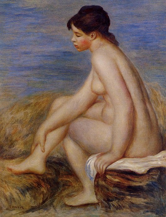 Seated Bather, Pierre-Auguste Renoir
