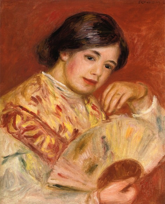 Woman with a Fan, Pierre-Auguste Renoir