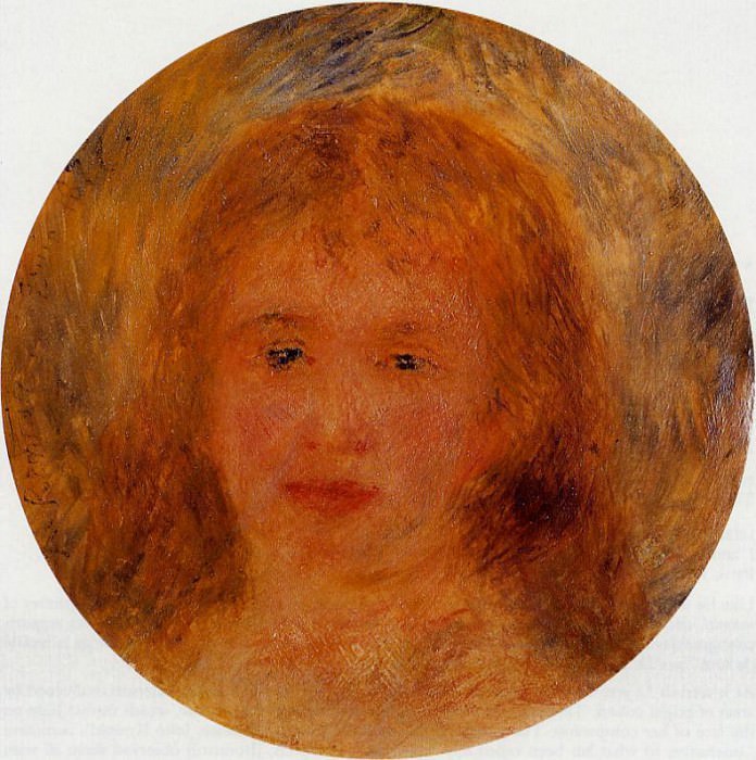 Womans Head , Pierre-Auguste Renoir
