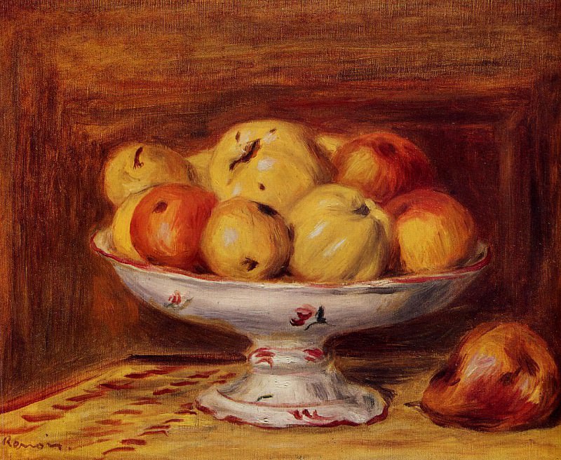 Натюрморт с яблоками и грушами, Пьер Огюст Ренуар