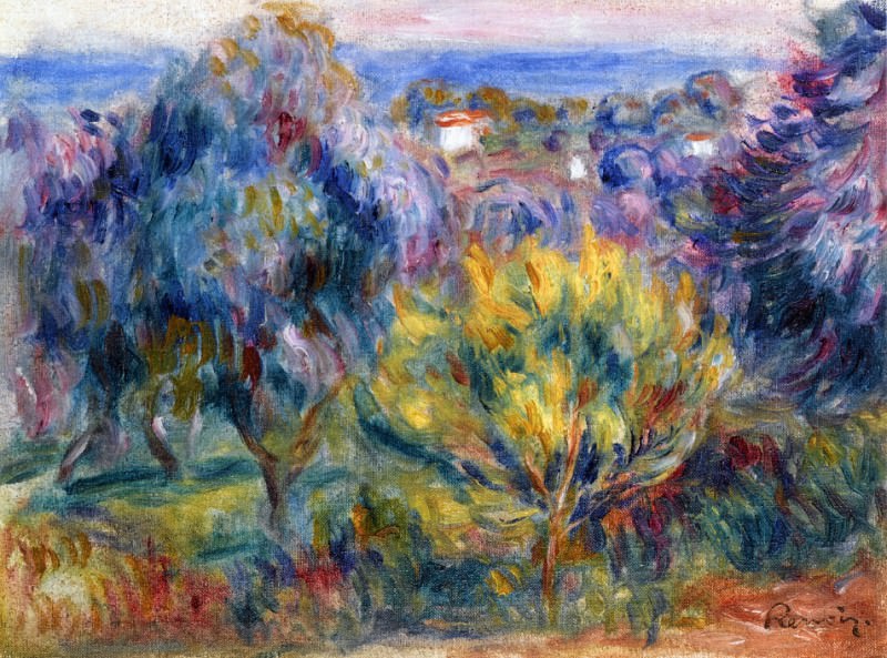 Landscape with a View of the Sea, Pierre-Auguste Renoir