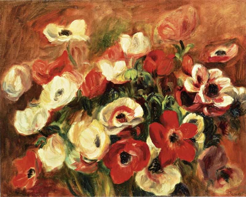 Spray of Anemones, Pierre-Auguste Renoir