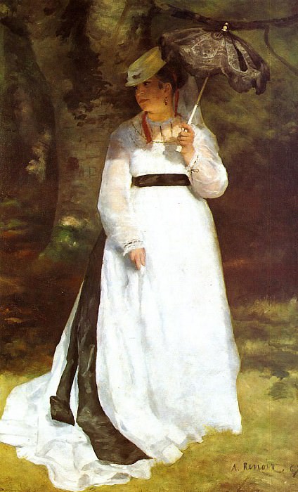 Portrait of Lise with Umbrella, Pierre-Auguste Renoir