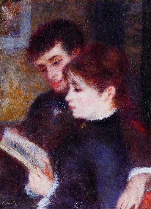 Reading Couple , Pierre-Auguste Renoir