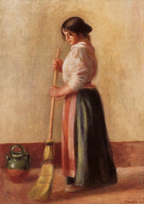 Sweeper, Pierre-Auguste Renoir