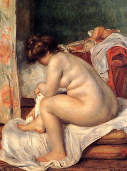 Woman After Bathing, Pierre-Auguste Renoir