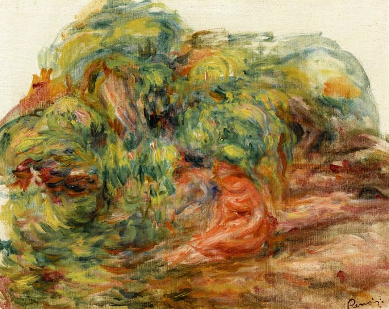 Two Woman in a Garden, Pierre-Auguste Renoir