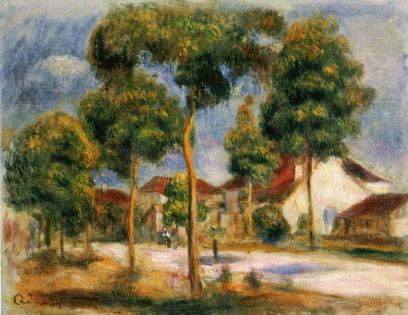 A Sunny Street, Pierre-Auguste Renoir