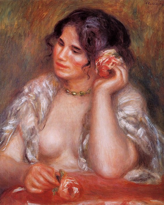 Gabrielle with a Rose, Pierre-Auguste Renoir