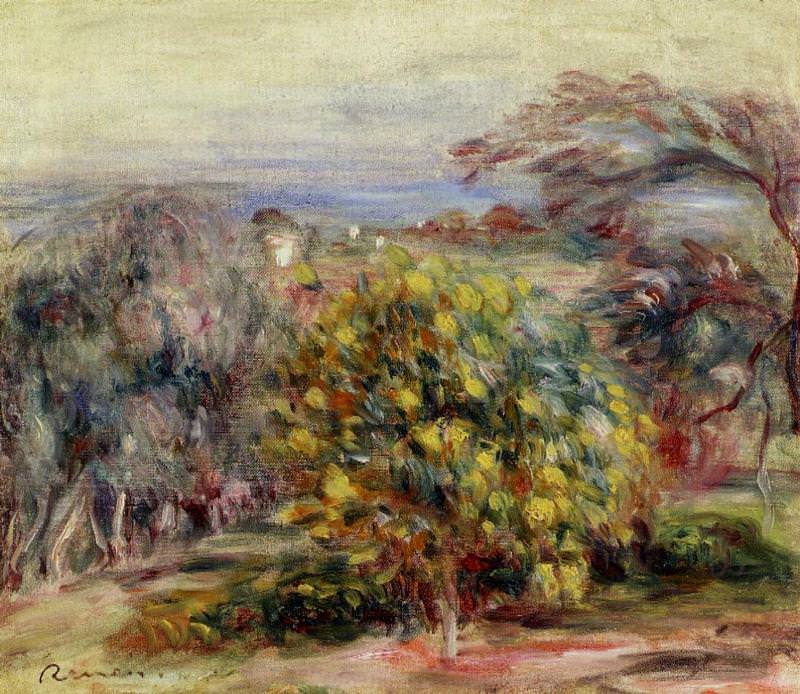 Landscape at Collettes, Pierre-Auguste Renoir