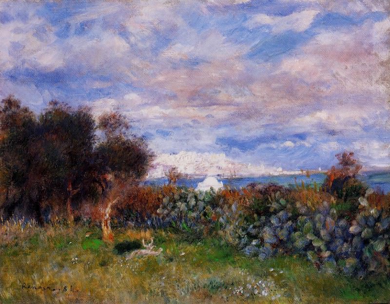 The Bay of Algiers, Pierre-Auguste Renoir