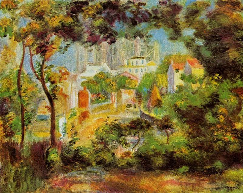 The Building of Sacred Heart, Pierre-Auguste Renoir