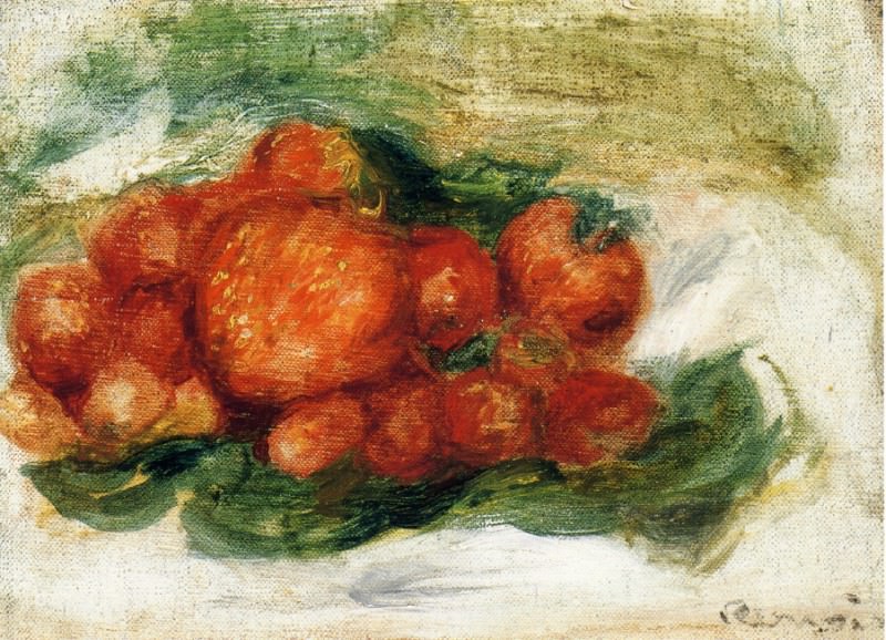 Still Life with Strawberries, Pierre-Auguste Renoir