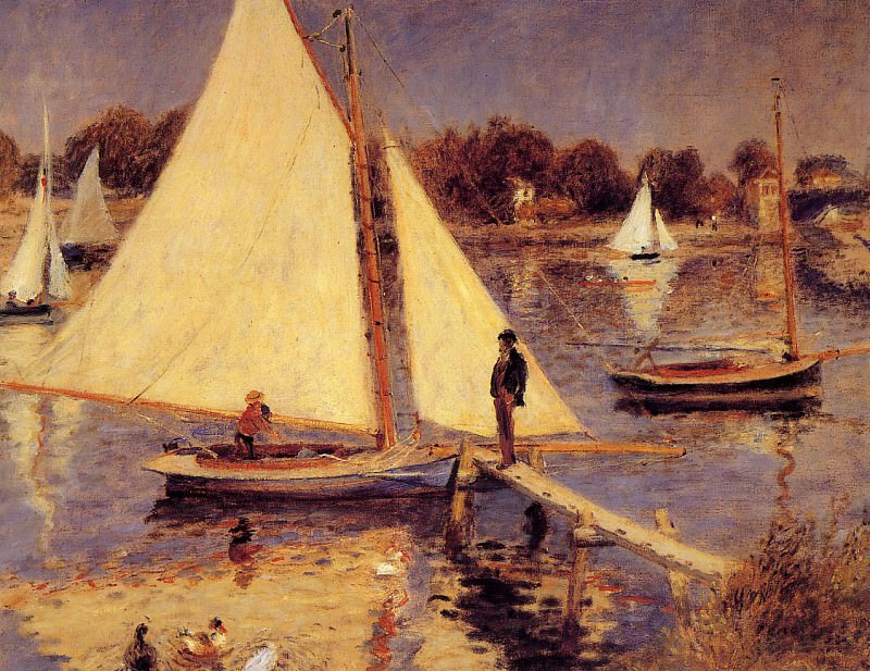 Sailboats at Argenteuil, Pierre-Auguste Renoir