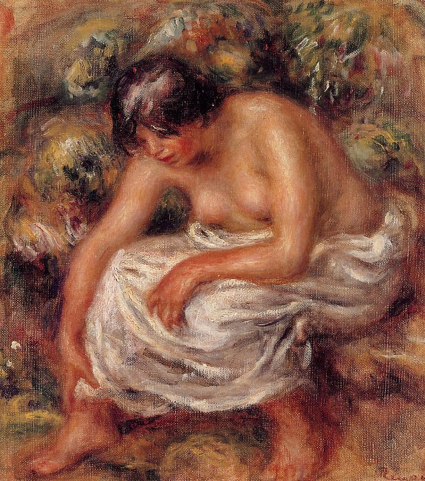 Bathing, Pierre-Auguste Renoir