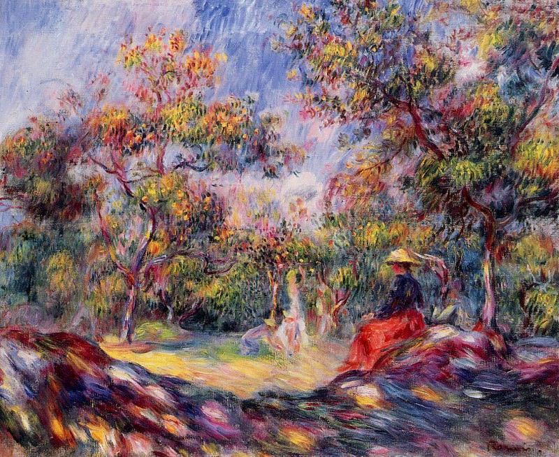 Woman in a Landscape, Pierre-Auguste Renoir