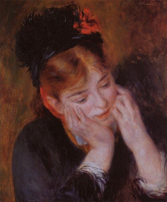 Reflection, Pierre-Auguste Renoir
