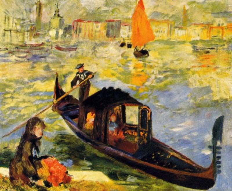 Venetian Gondola, Pierre-Auguste Renoir