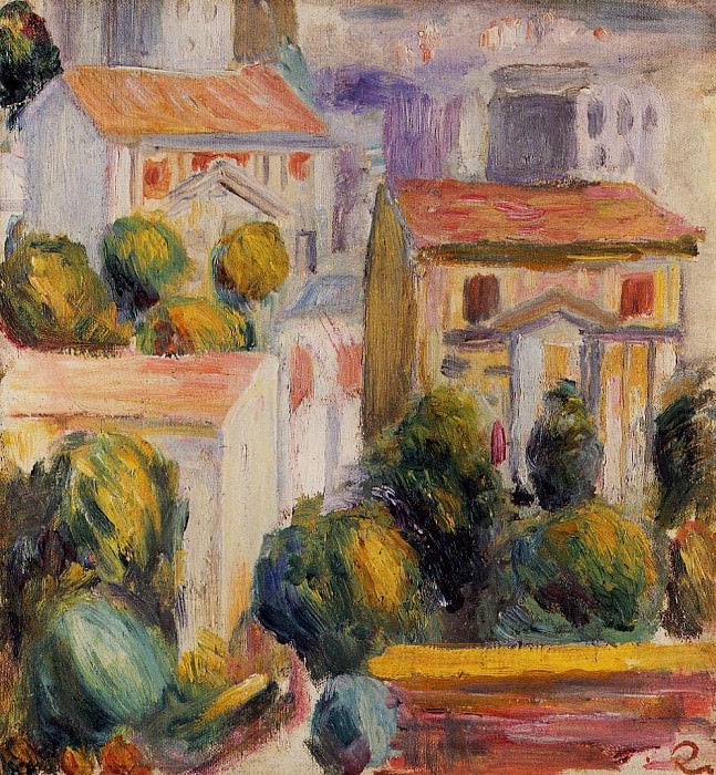 House at Cagnes, Pierre-Auguste Renoir