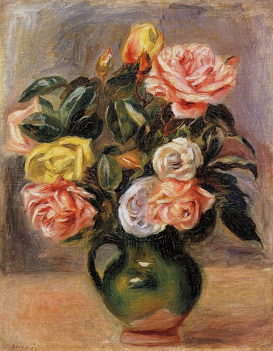 Bouquet of Roses, Pierre-Auguste Renoir