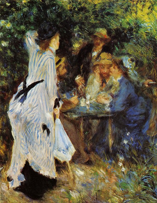 Under the Arbor at the Moulin de la Galette, Pierre-Auguste Renoir