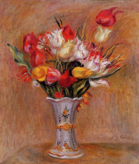 Tulips, Pierre-Auguste Renoir
