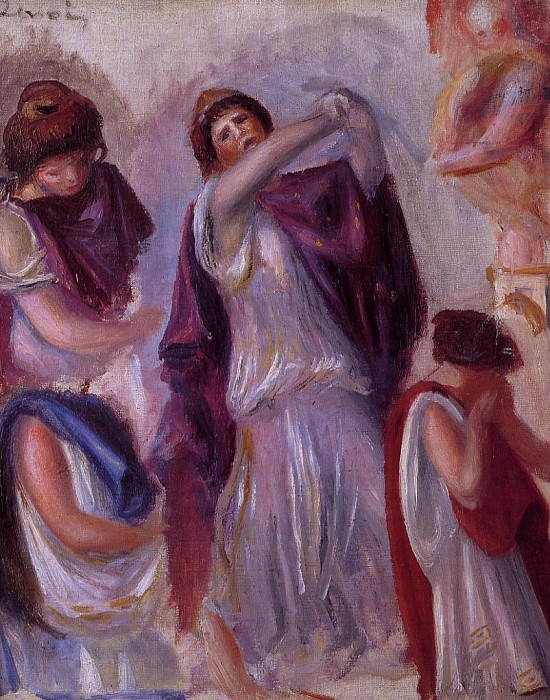 Античная сцена – Женщины с баской, Пьер Огюст Ренуар