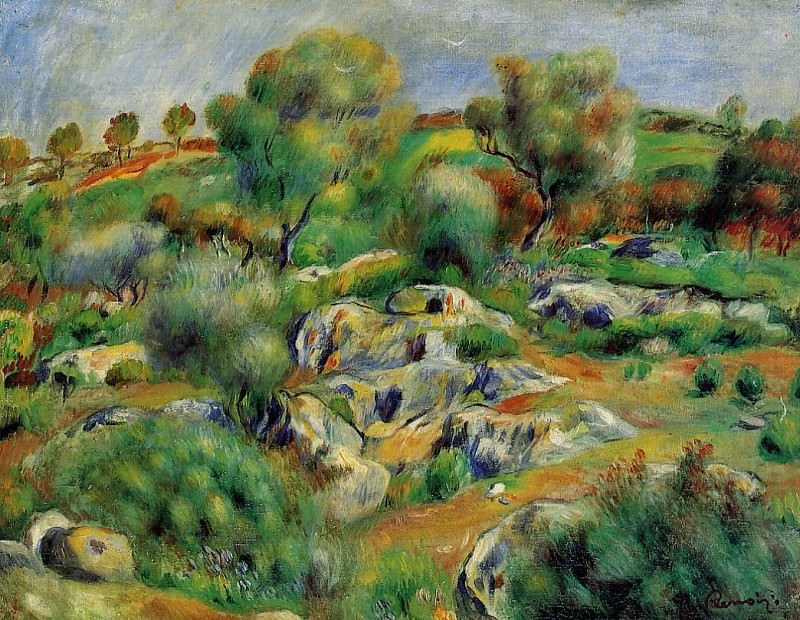 Breton Landscape, Pierre-Auguste Renoir