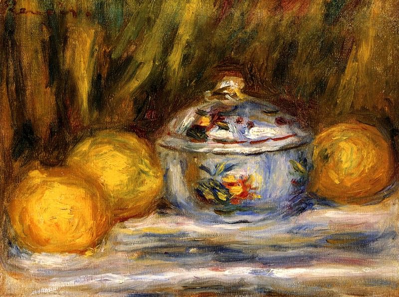 Sugar Bowl and Lemons, Pierre-Auguste Renoir