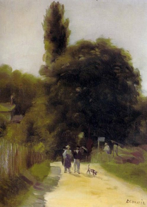 Две фигуры в пейзаже – 1865 г, Пьер Огюст Ренуар