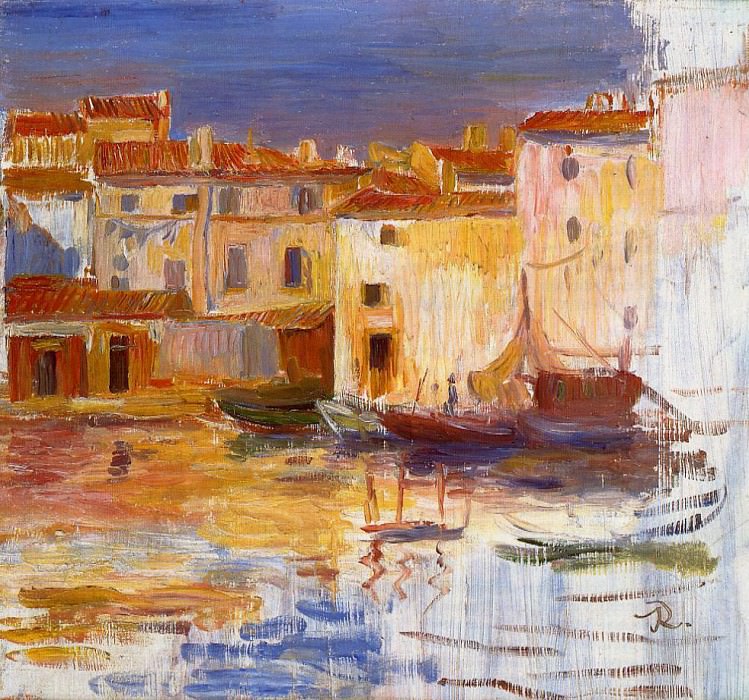 The Port of Martigues, Pierre-Auguste Renoir