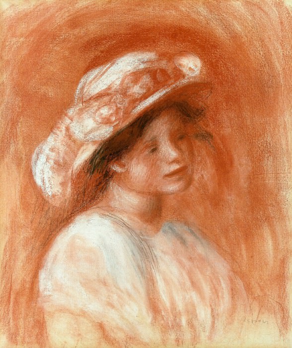 Head of a Girl, Pierre-Auguste Renoir