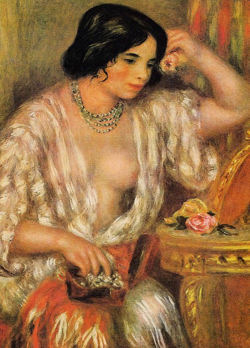 Gabrielle Wearing Jewelry, Pierre-Auguste Renoir
