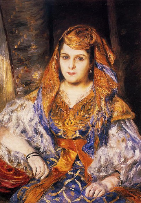 Мадам Стора в алжирском платье, Пьер Огюст Ренуар