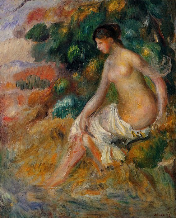 Nude in the Greenery, Pierre-Auguste Renoir